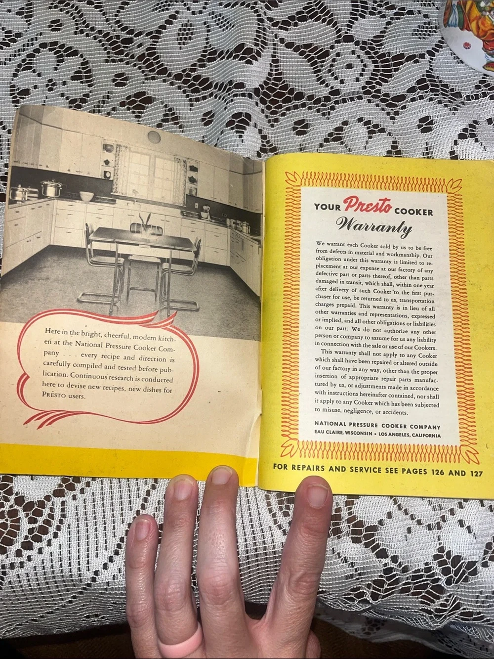 Vintage Presto Cooker Recipe Book with Lithographed in the USA 🇺🇸